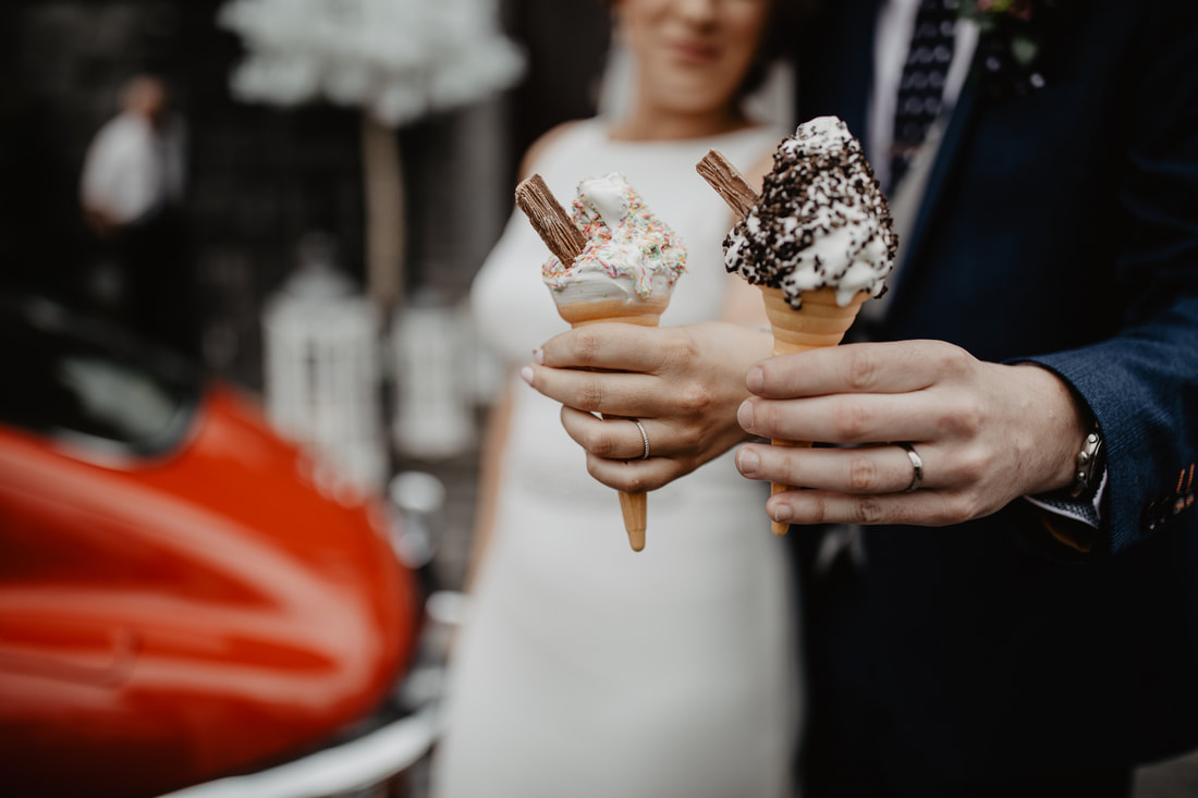 Ice-cream at a wedding