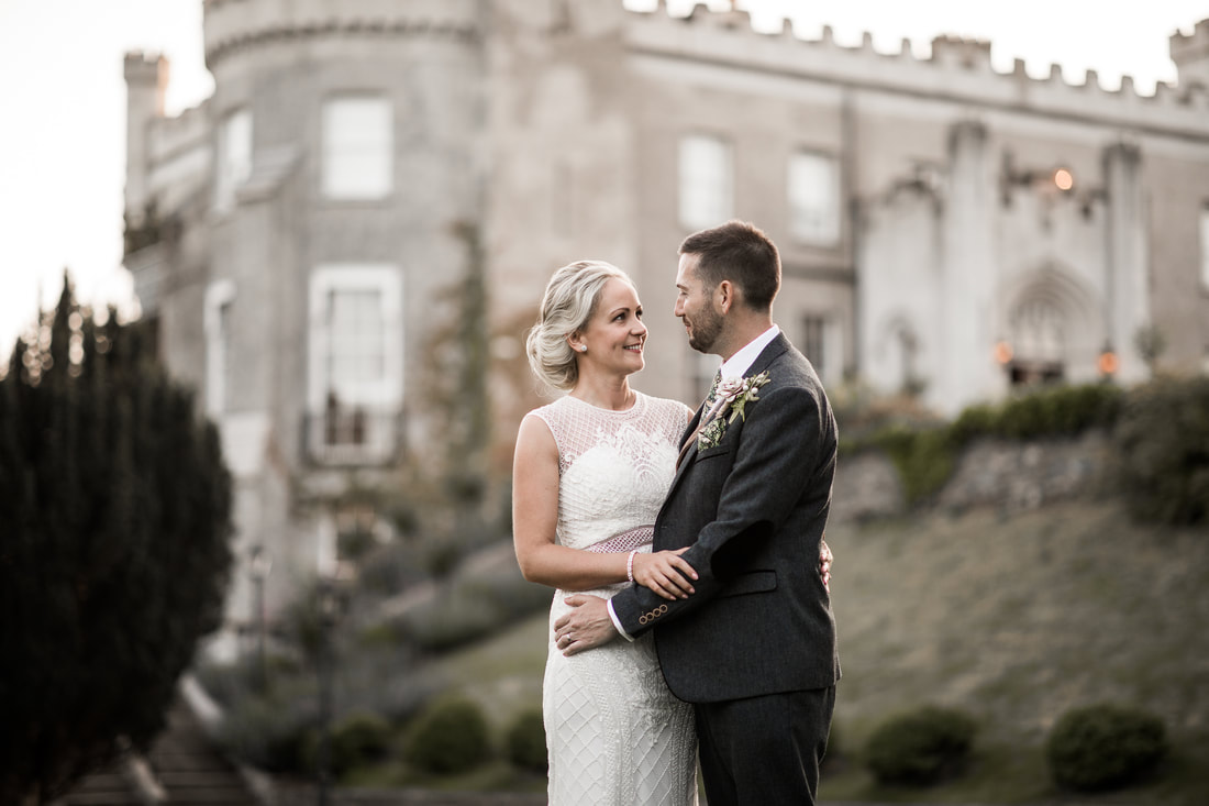 wedding photo at Bellingham Castle