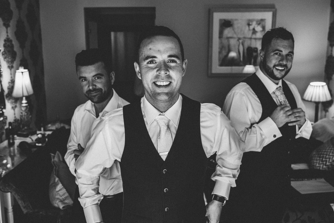 Groomsmen at Clanard Court Hotel, Athy, Co. Kildare by wedding photographer Mario Vaitkus