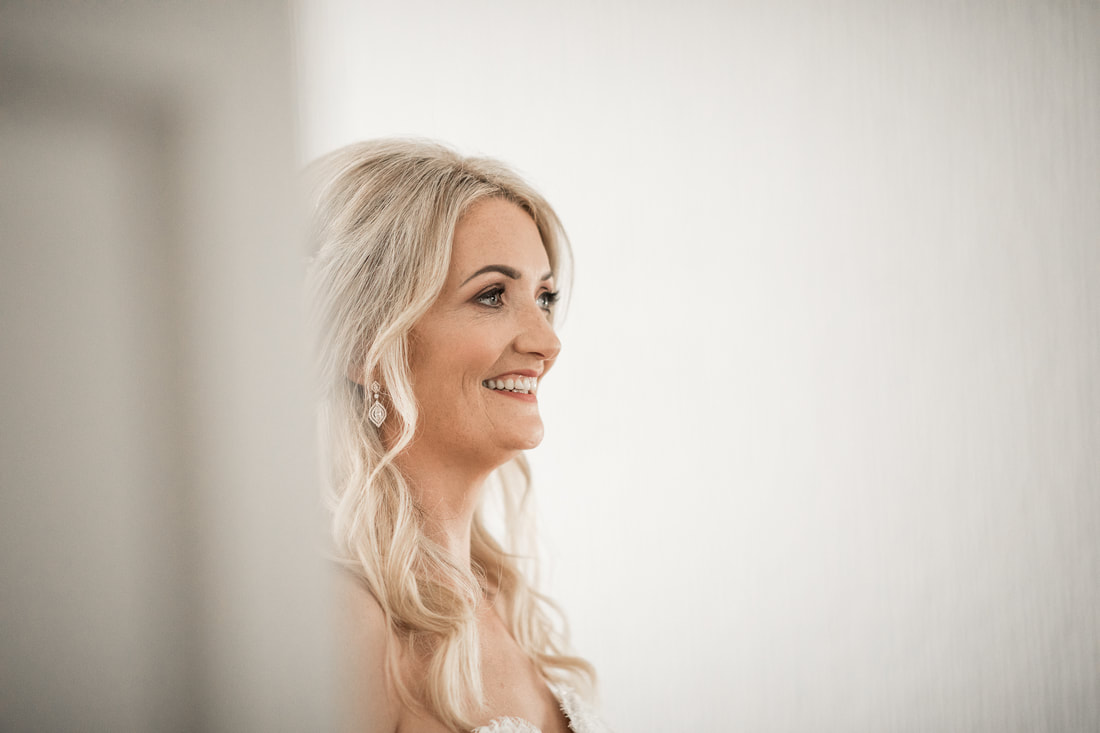 smile of a beautiful bride