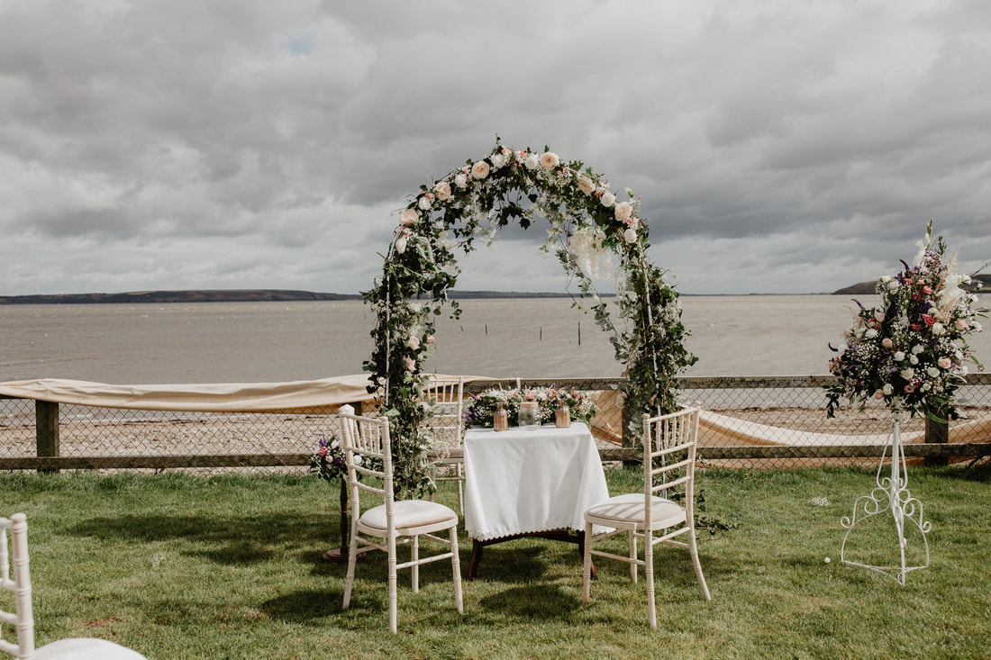 wedding ceremony on a coast
