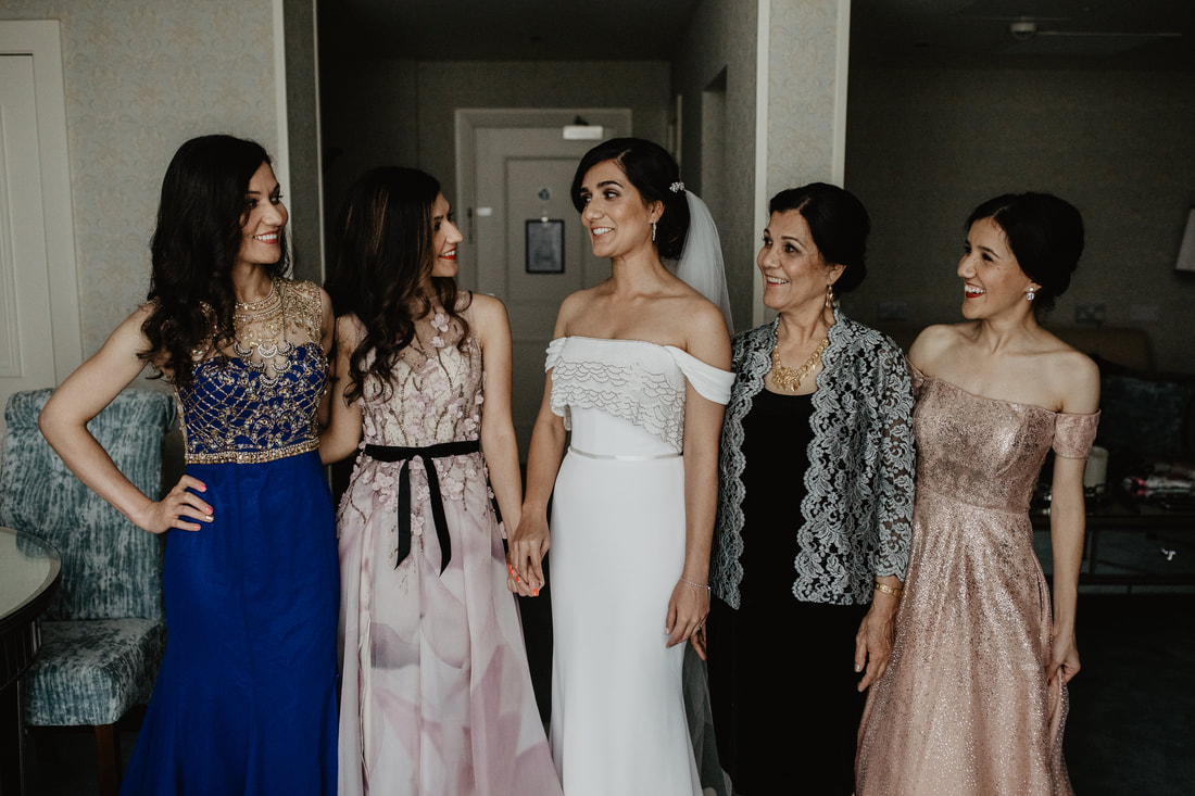 Bride and her sisters. Group shot by Mario Vaitkus