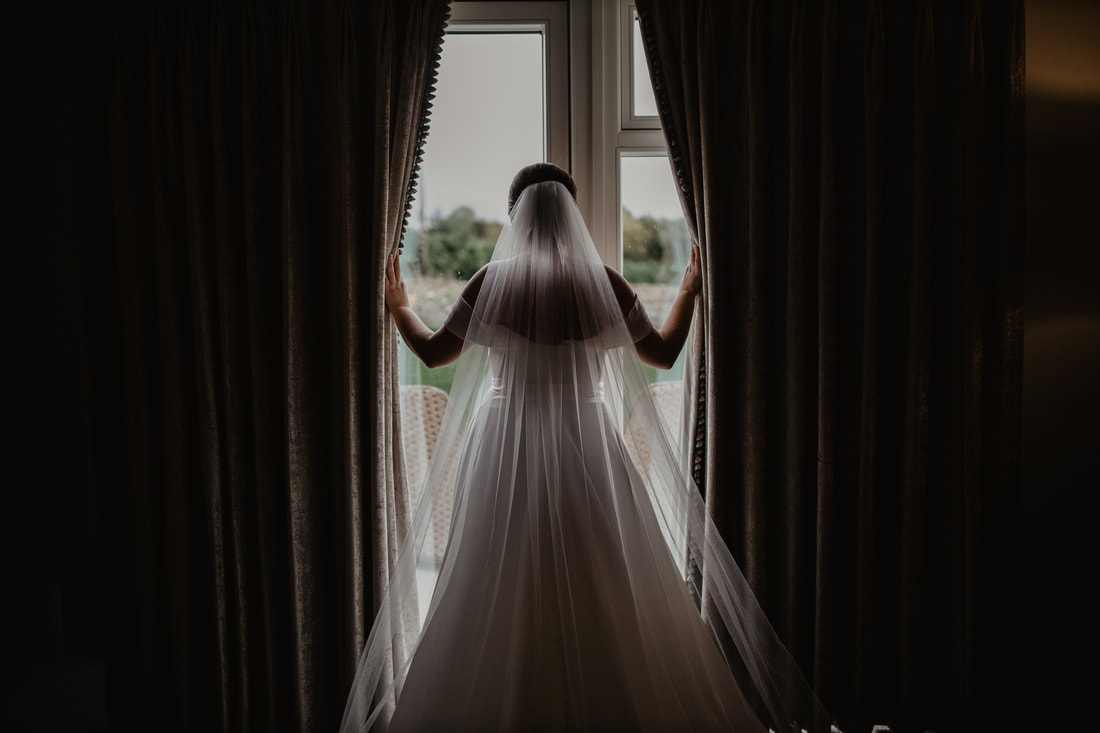 Stunning wedding dress, at Clanard Court Hotel, Athy, Co. Kildare by wedding photographer Mario Vaitkus