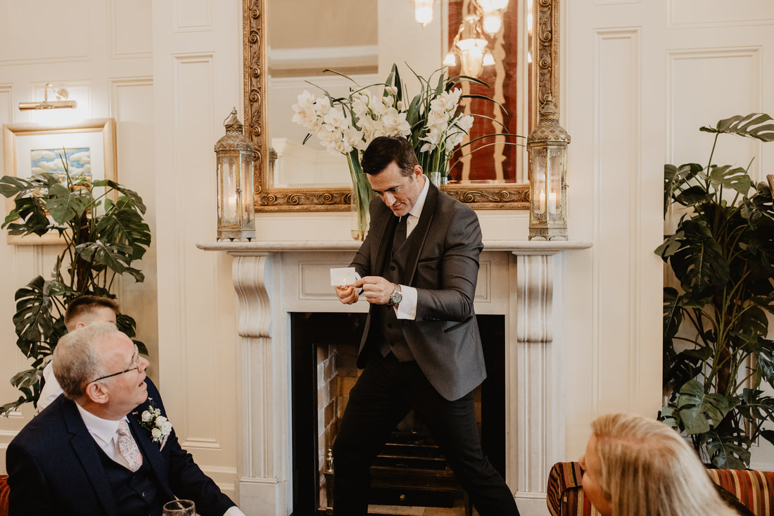 Magician show at a wedding. Clanard Court hotel. Wedding photographer in Kildare Mario Photo - Video Production